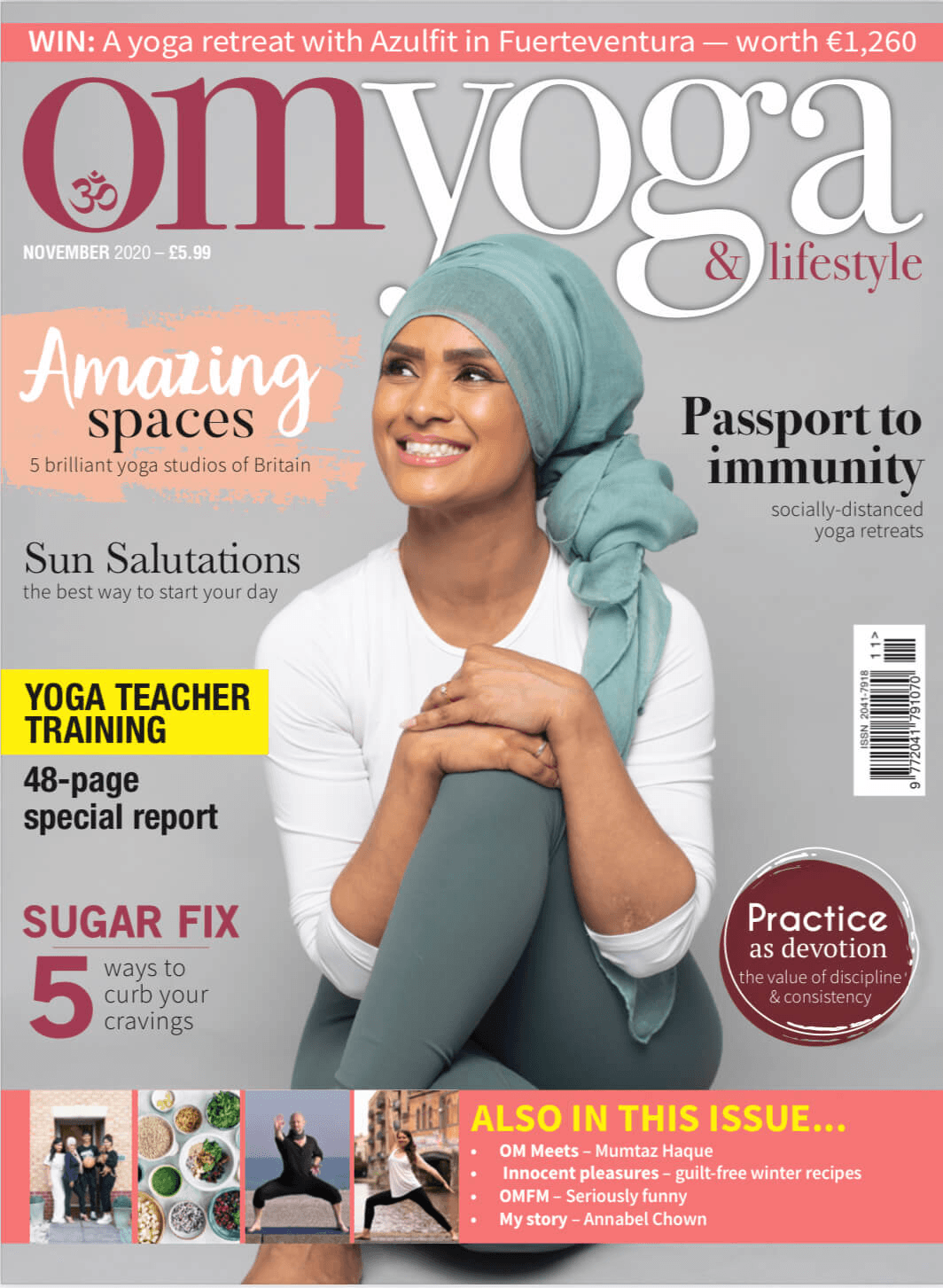 Mumtaz on the cover of OM Magazine